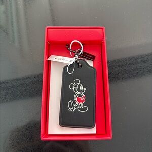 Disney x Coach bag charm, key chain NWT